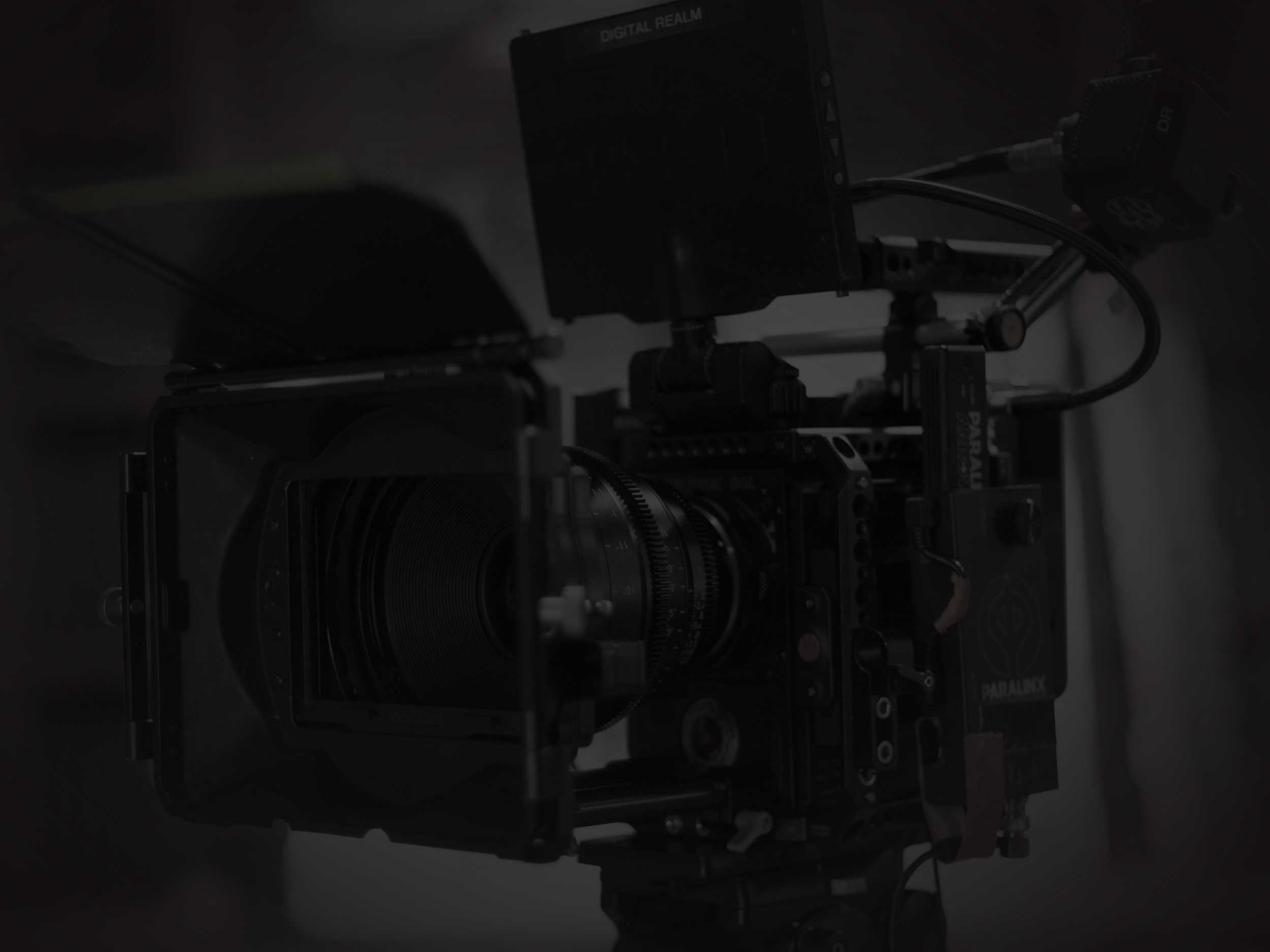 On set with a cinema camera