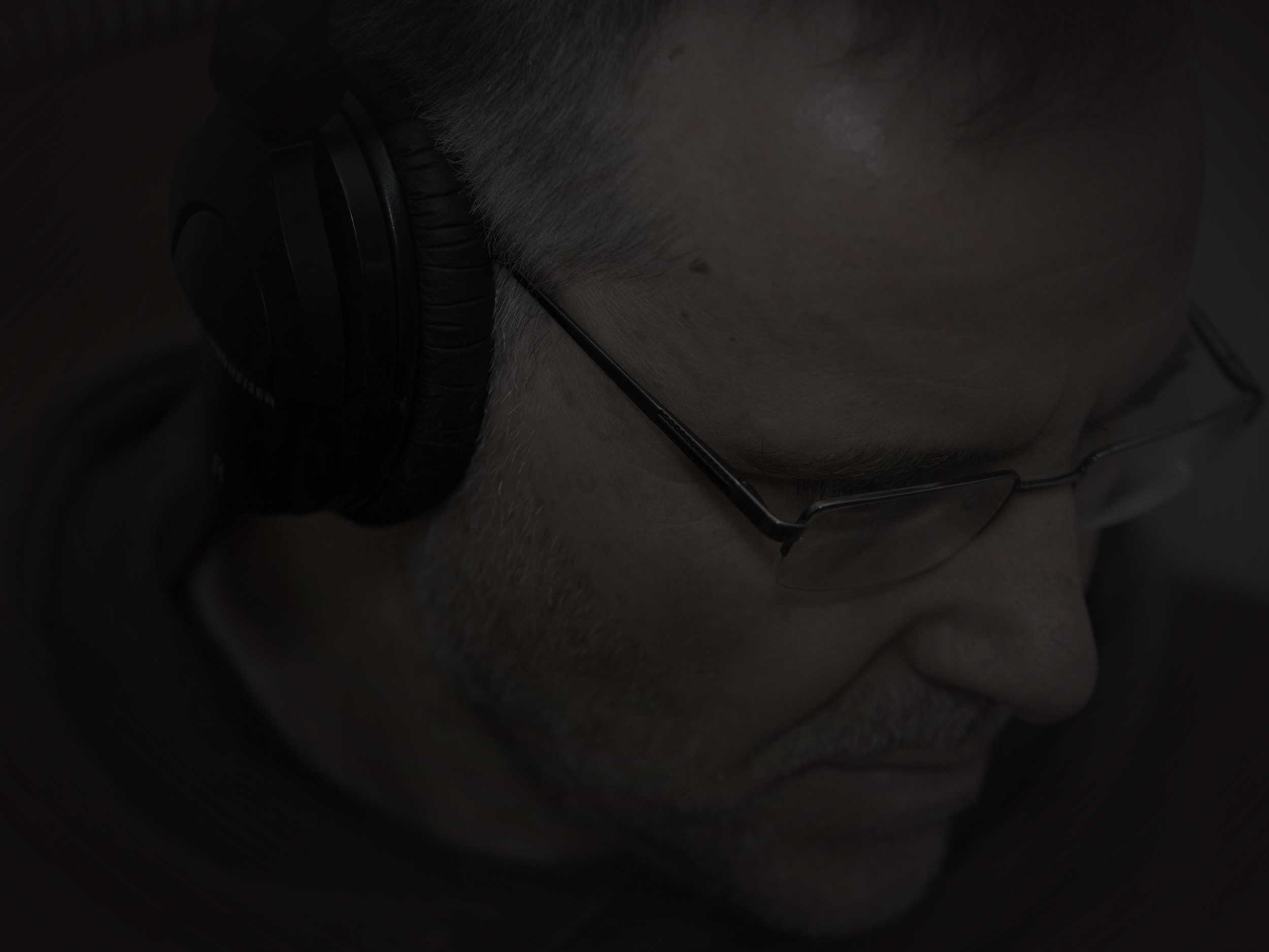Joseph monitoring audio